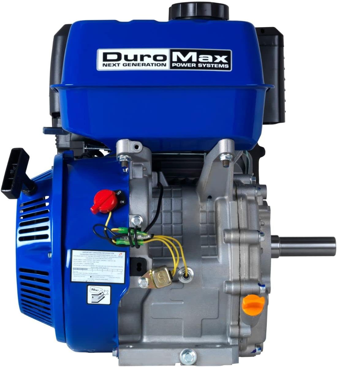 DuroMax XP7HPE 208cc Electric Start Gas Powered, 50 State Approved, Multi-Use Engine Blue