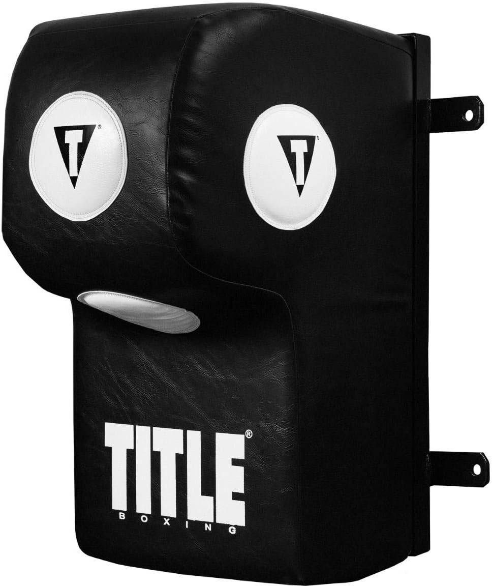 TITLE Boxing Wall Mount Menace Training Bag - Uppercut Bag, Angle Punching Bag