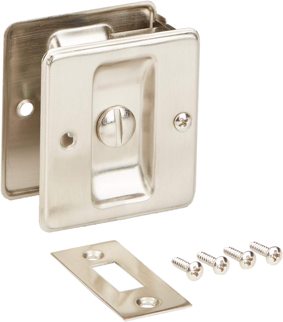 SCHLAGE LOCK CO SC991B-619 Sliding DR Lock, Satin Nickel