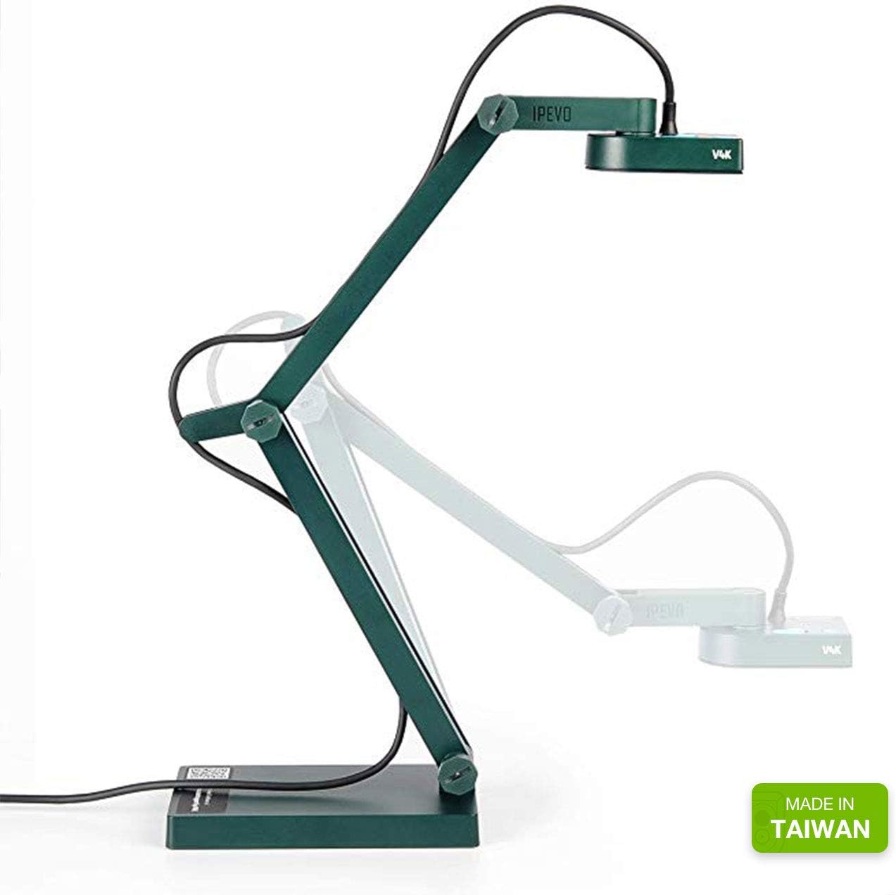 IPEVO V4K Ultra High Definition 8MP USB Document Camera — Mac OS, Windows, Chromebook Compatible for Live Demo, Web Conferencing, Distance Learning
