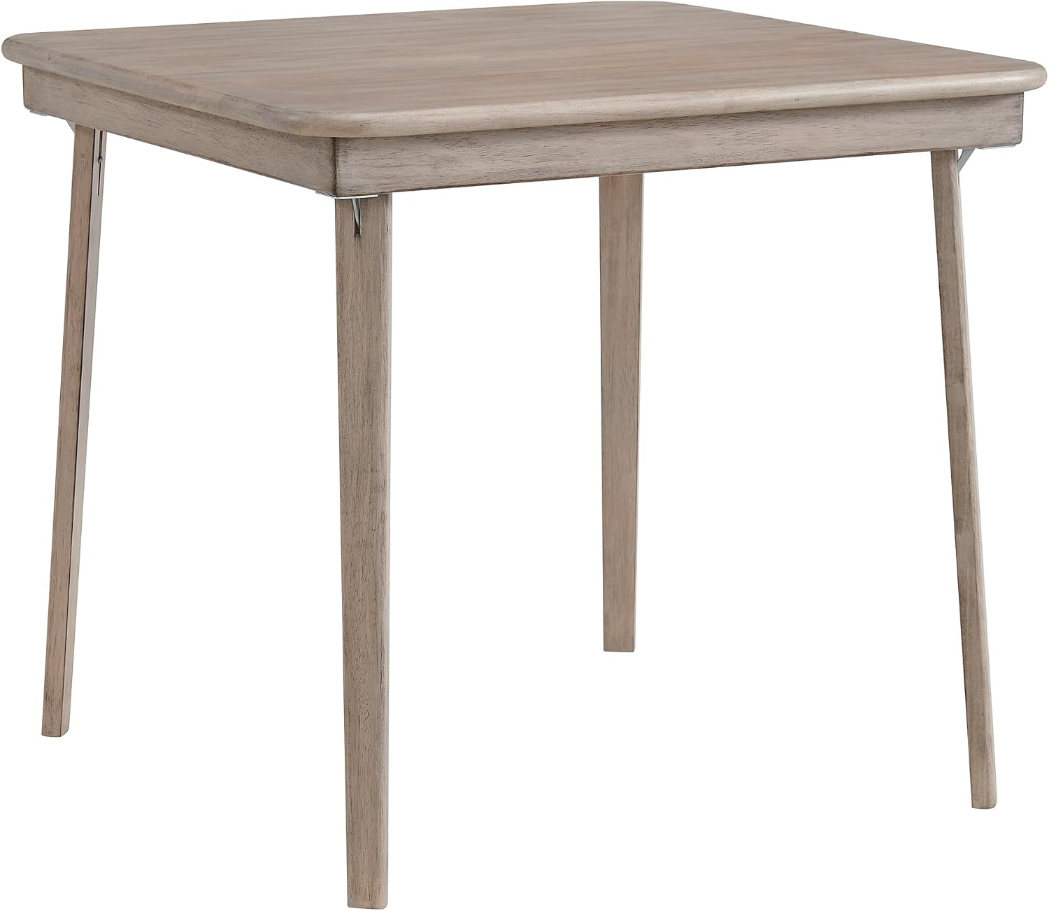 Stakmore Classic Straight Edge Square Wood Folding Table, 32x32, Oak | Foldable Card Table, Wooden Tabletop Furniture for Cards, Board Games & Dining