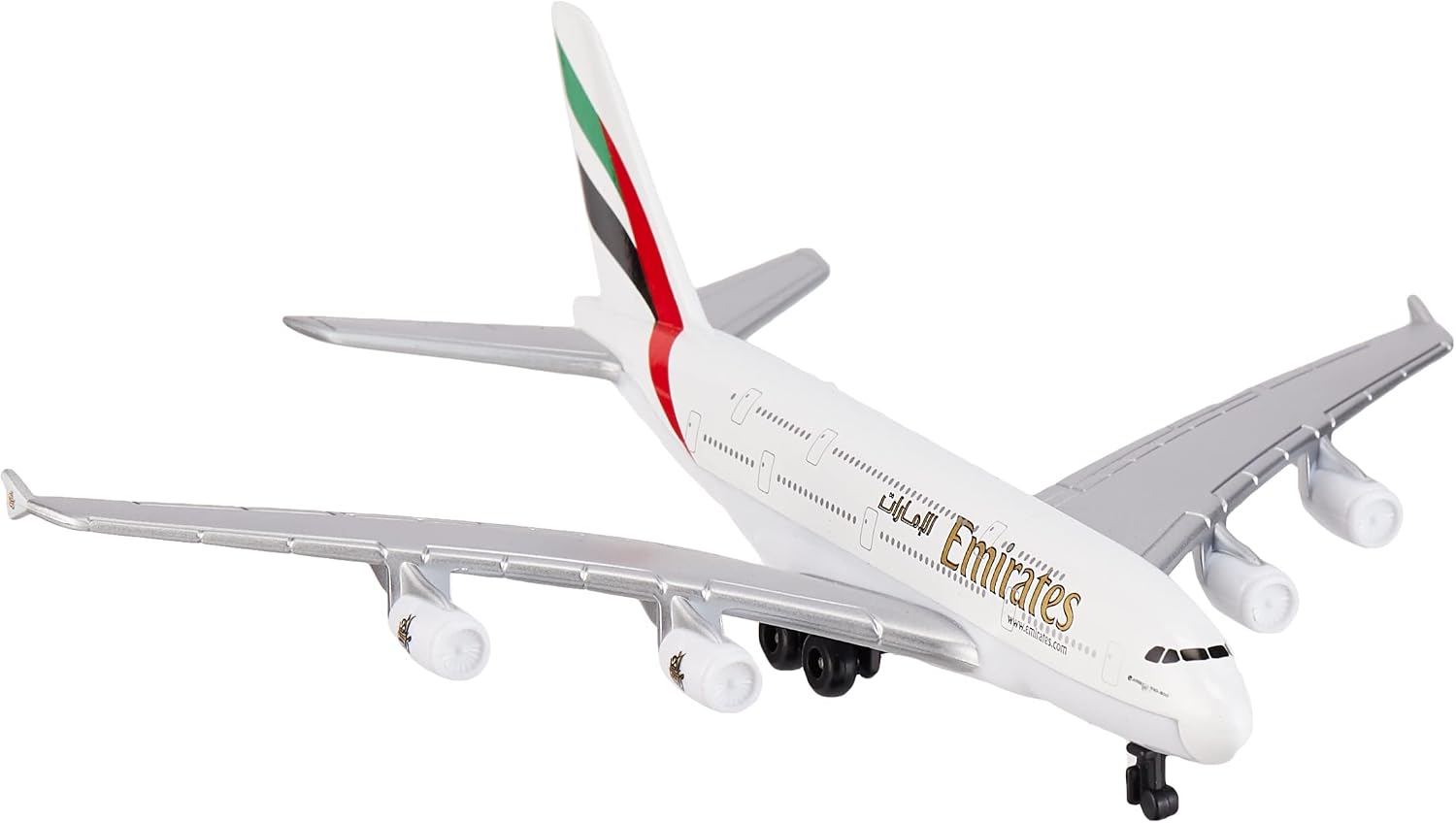 Daron Toy Airplane RT9904 – Emirates A380 – Die-Cast Metal Model Airplane Toy with Plastic Parts for Kids Ages 3+