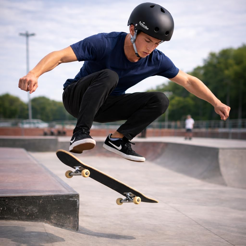 Skateboard Helmet,BMX Bike Multi-Sport Helmet for Youth,Men Women