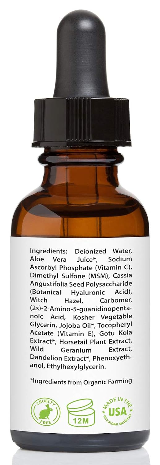 Vitamin C Serum for Face 20% with Hyaluronic Acid & Vitamin E, 1 fl. oz.