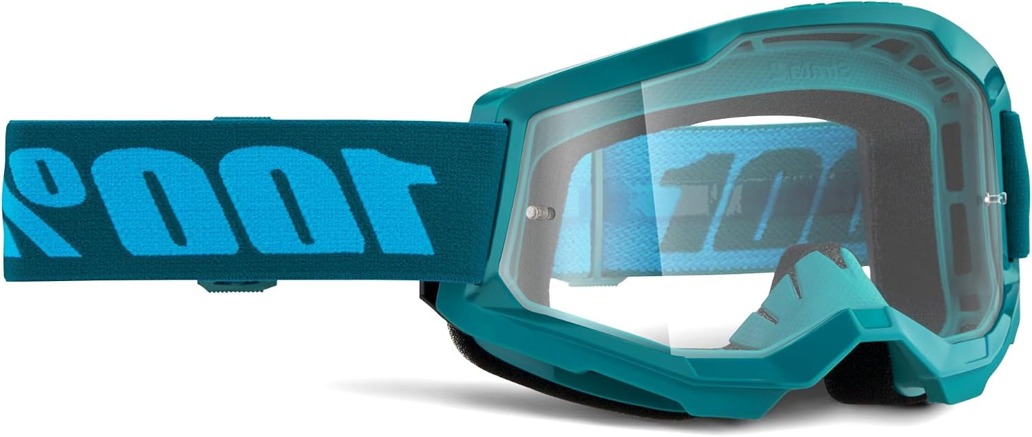 100% STRATA 2 Goggles - Sports Goggles for Motocross & Mountain Biking - Eyewear for Bike Riders - Motocross Eyewear for Men