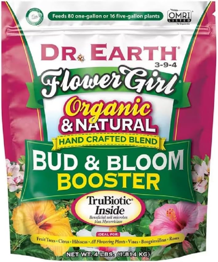 DR EARTH 707P Organic 8 Bud and Bloom Fertilizer in Poly Bag, 4-Pound, Multicolor