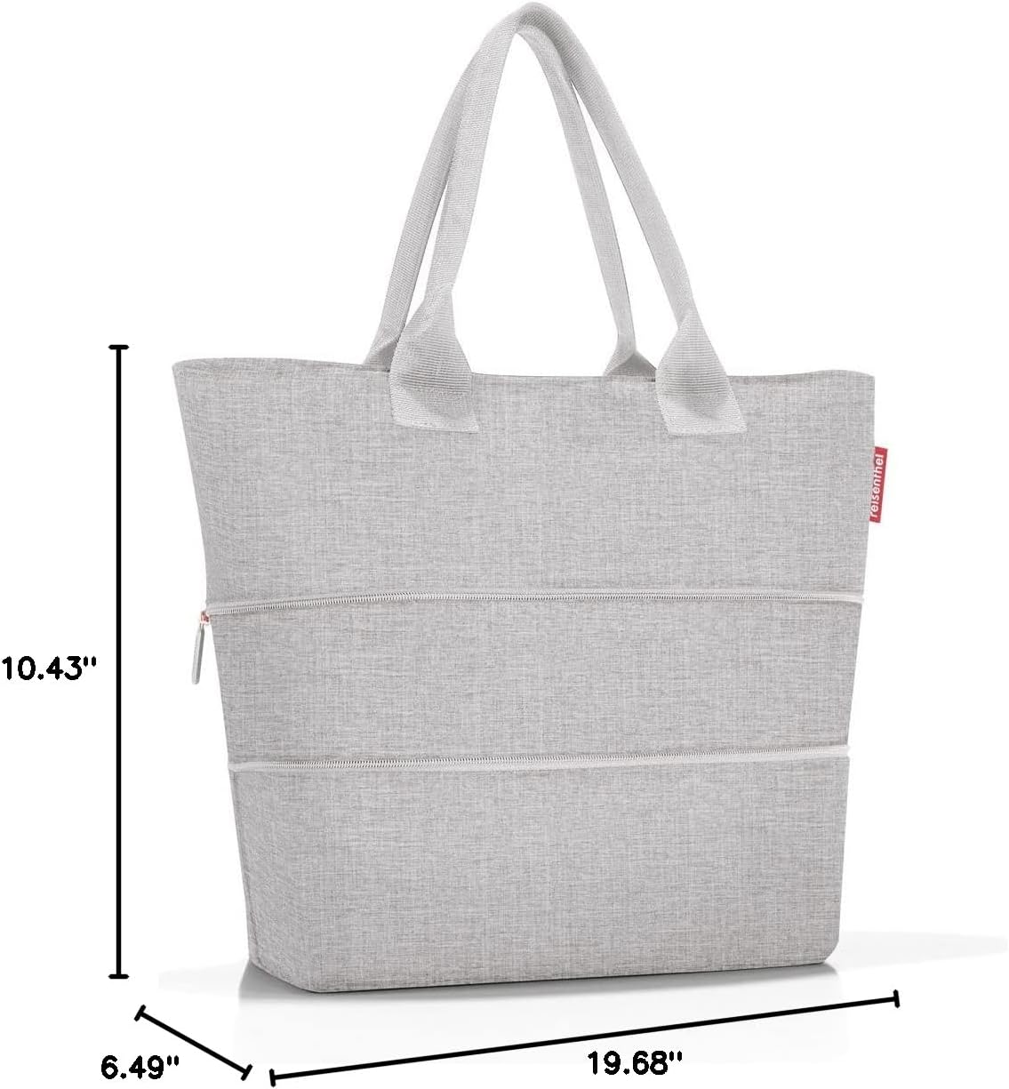 reisenthel shopper e1 - Large capacity and expandable bag made of water repellent and recycled polyester fabric