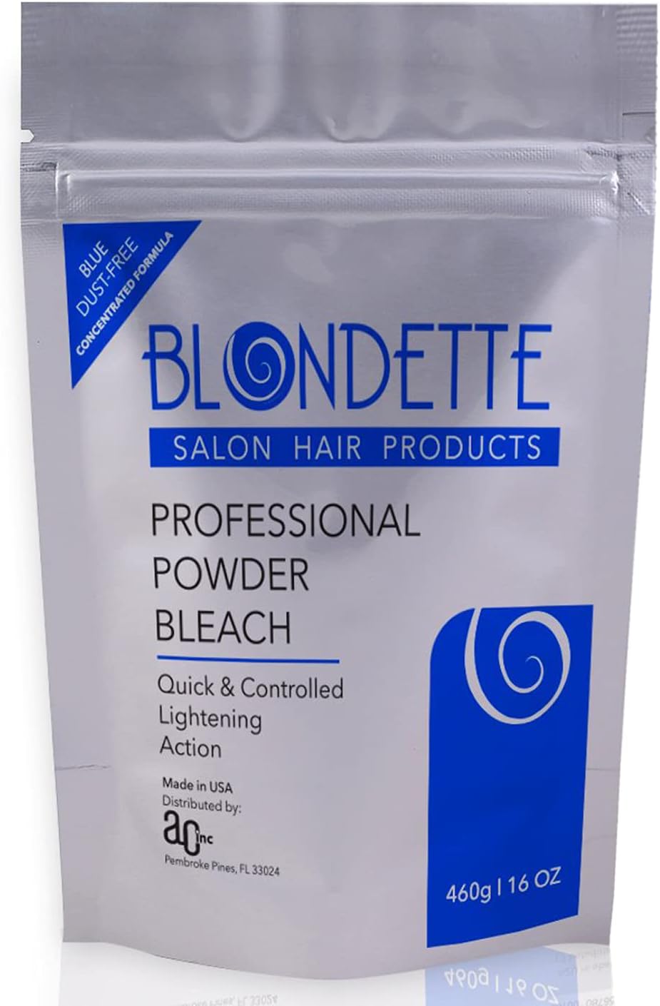 Powder Bleach, Blondette Salon Professional Powder Bleach blue dust-free (460)