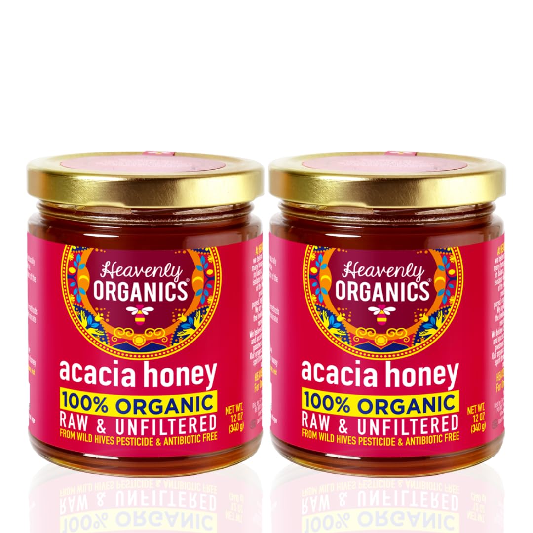 Heavenly Organics Organic Wild Forest Raw Neem Honey - 12 oz