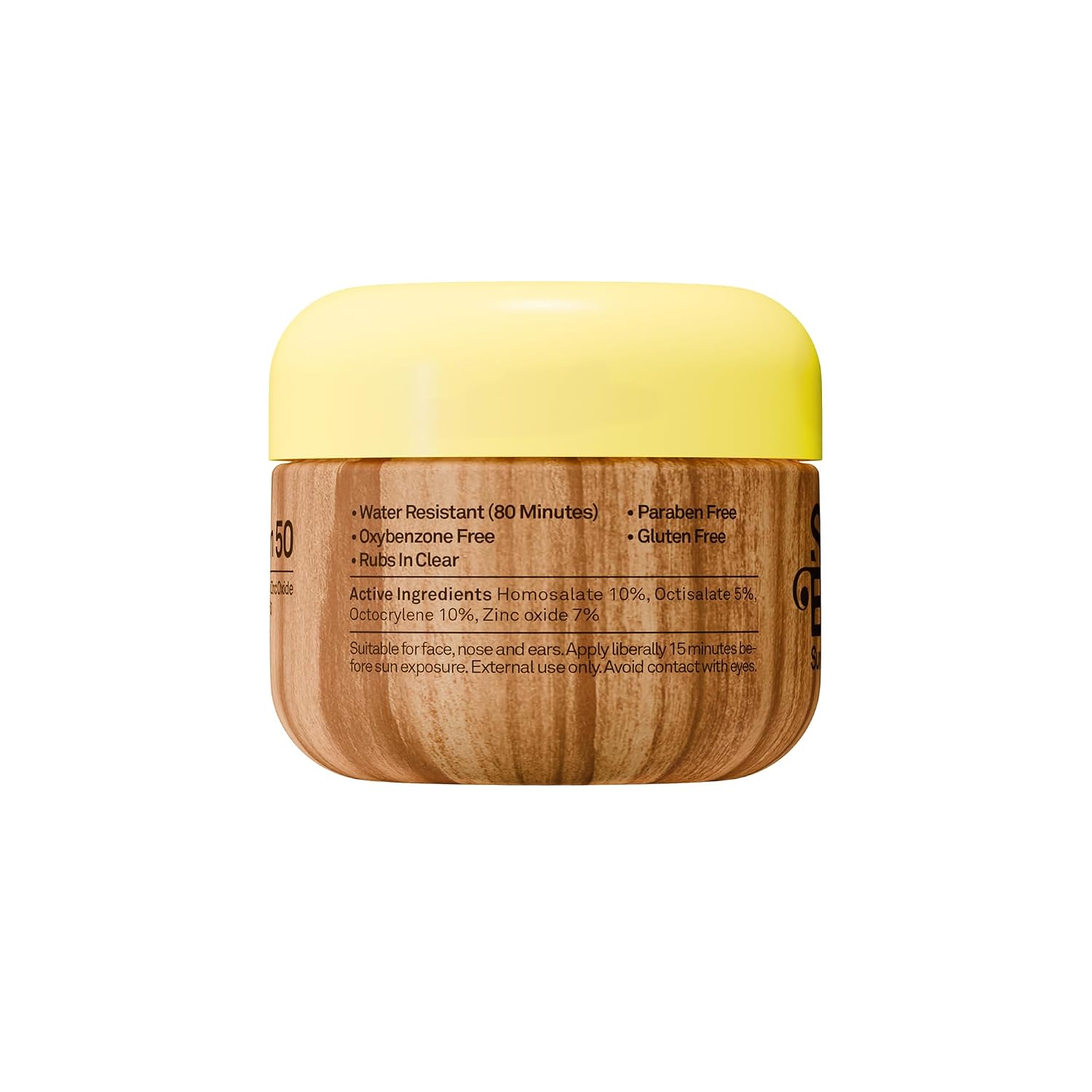 Sun Bum SPF 50 Face Cream Sunscreen with Zinc Oxide - Travel Size, 1 oz | Broad Spectrum Moisturizing Facial Sunscreen with Vitamin E, Hawaii 104 Act Compliant (Without Octinoxate & Oxybenzone)