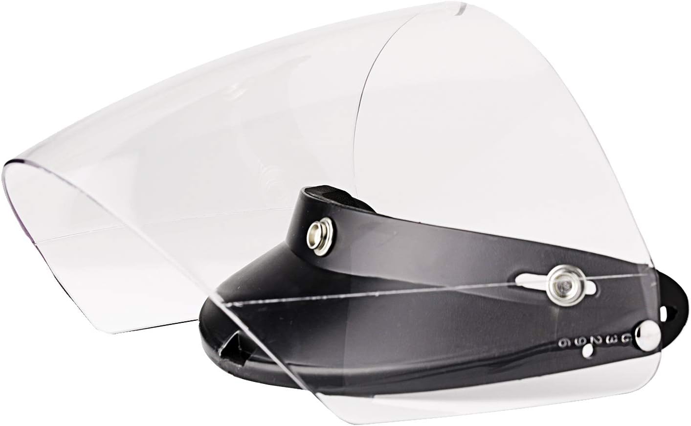 3-Snap Flip Shield Visor for Motorcycle Helmets (Clear)