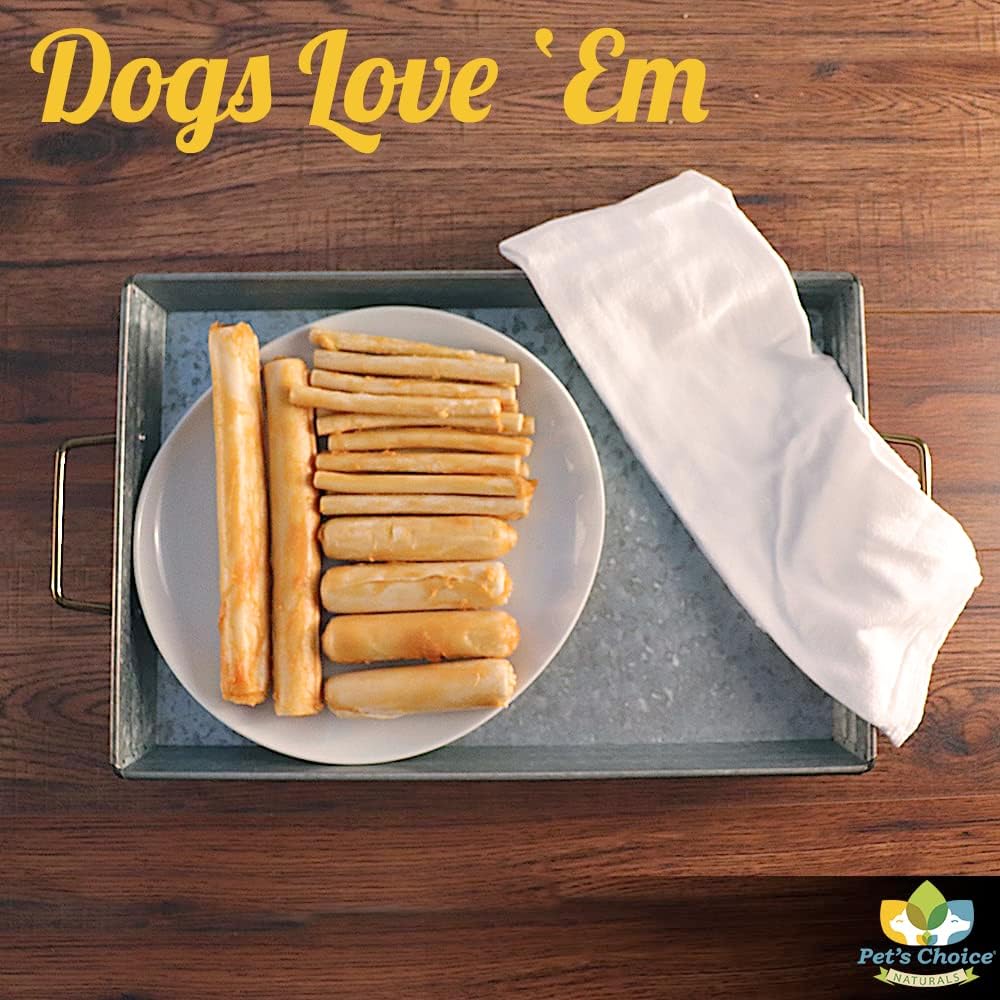 Pet’s Choice Pharmaceuticals HideNoMore, Rawhide Free Chicken Chew Treats for Dogs, 4-5" 4 ct