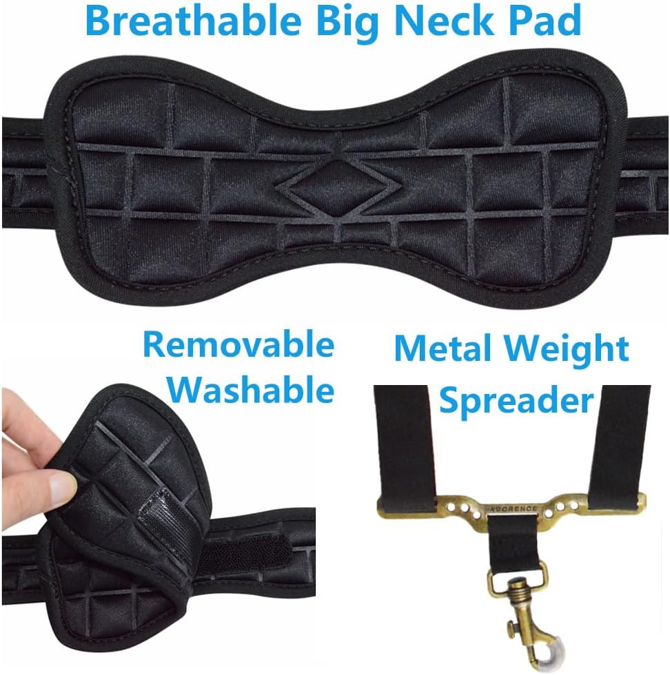 adorence Saxophone Neck Strap with Removable Washable Neck Pad - H04 Black