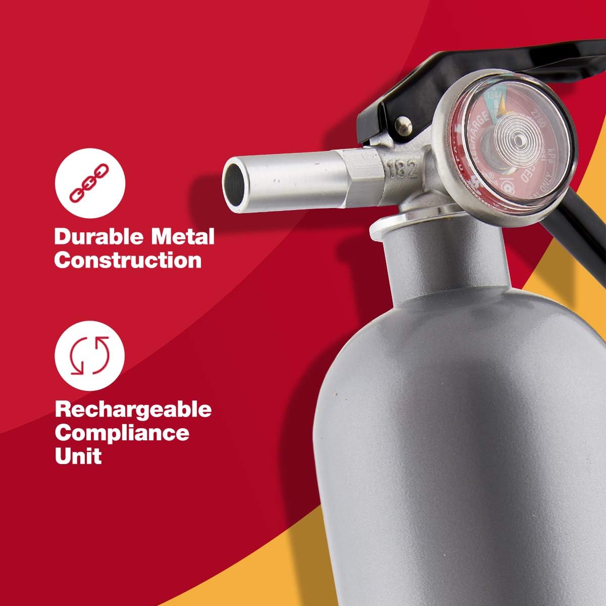 First Alert Fire Extinguisher, Standard Home Use | HOME1 UL RATED 1-A:10-B:C, Red 4-Pack