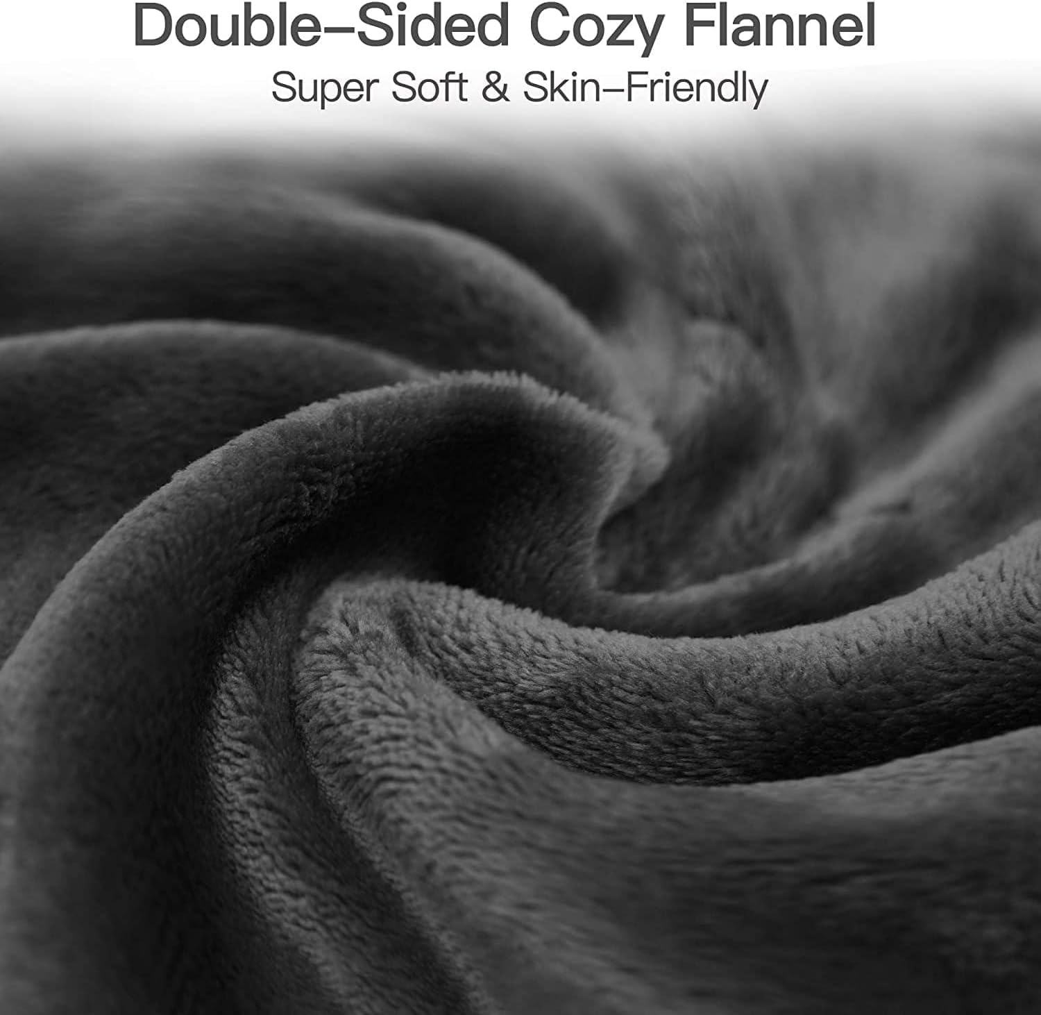 SUNVIVI Heated Blanket King Size, Heating Electric Throw Blanket Dual Control, 10 Heat Settings, 12 Hours Auto Off, Machine Washable, ETL Certified