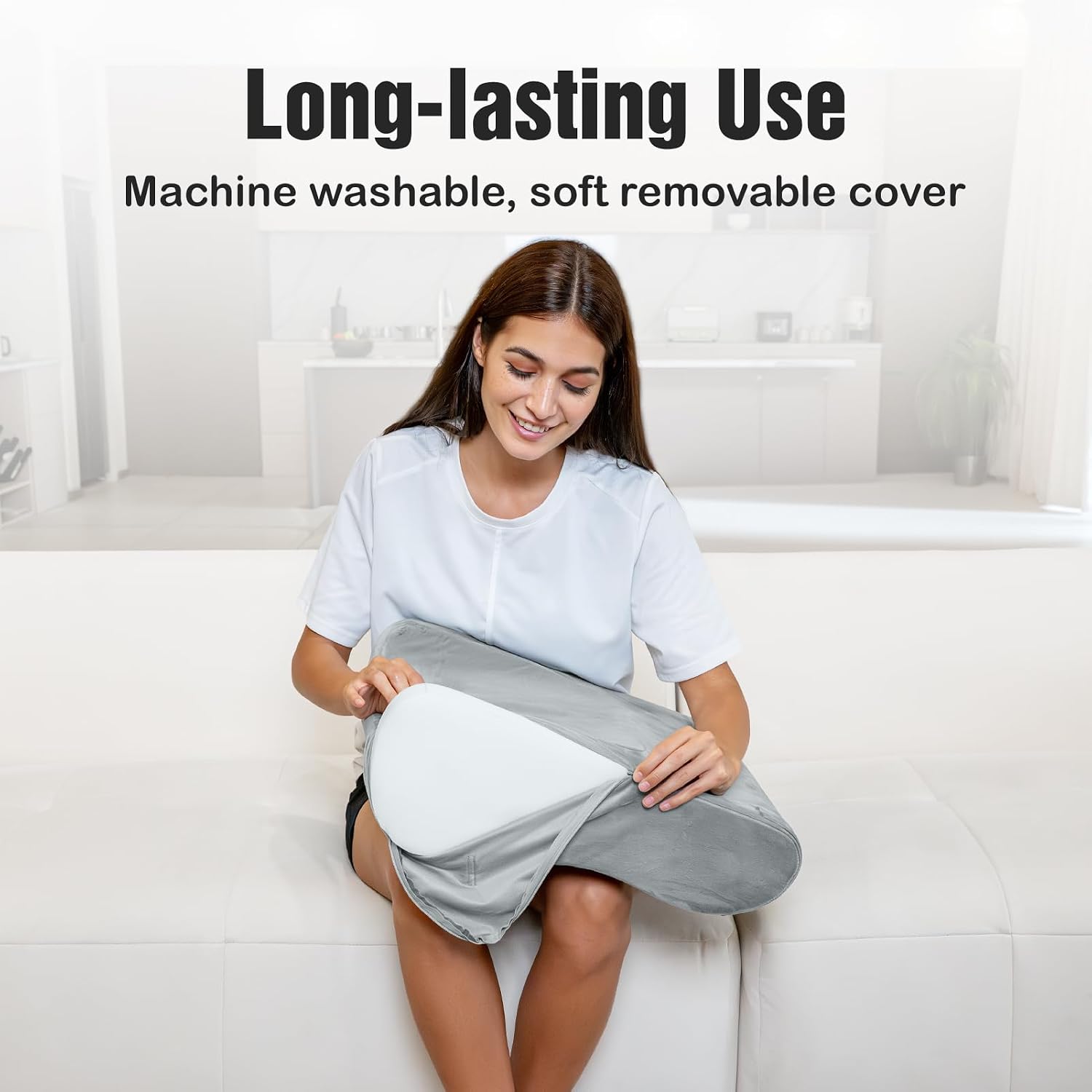 LightEase Memory Foam Leg, Knee, Ankle Foot Support and Elevation Pillow for Surgery Recovery