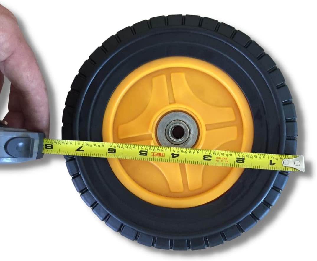 Mclane 8" Plastic Rear Wheel w/bearing&tire Assy Rep. Part# 7058-8