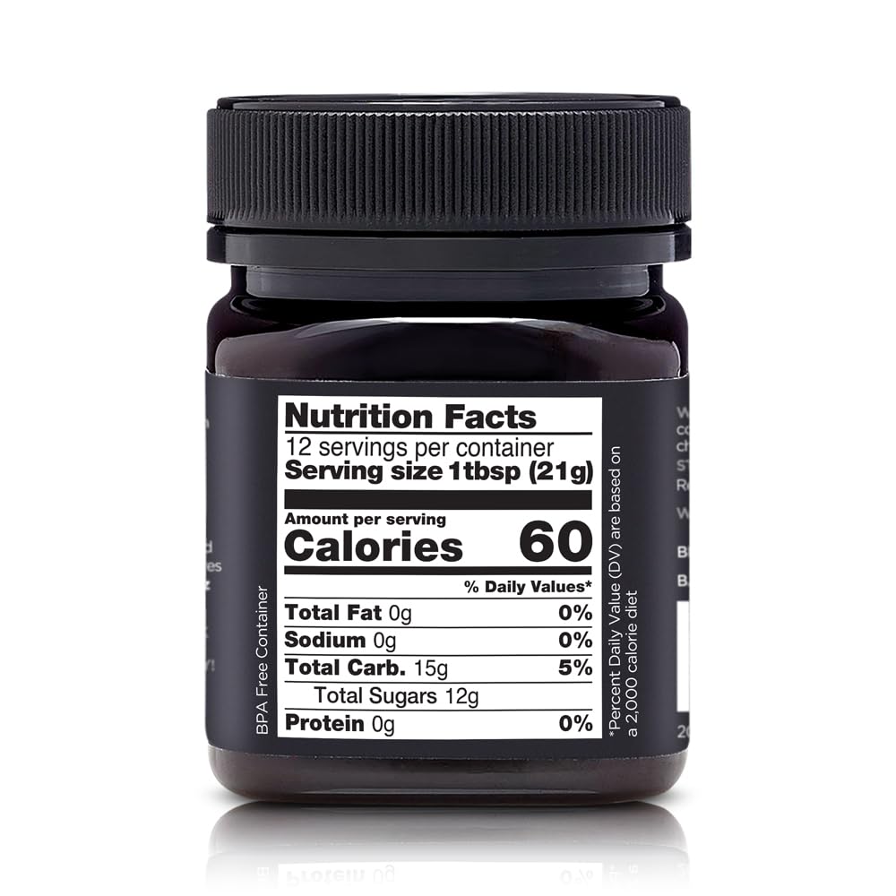 Kiva Raw Manuka Honey - Certified UMF 15+, MGO 514+ 100% Pure Genuine New Zealand, Non-GMO, Traceable (8.8oz/250g Bottle)