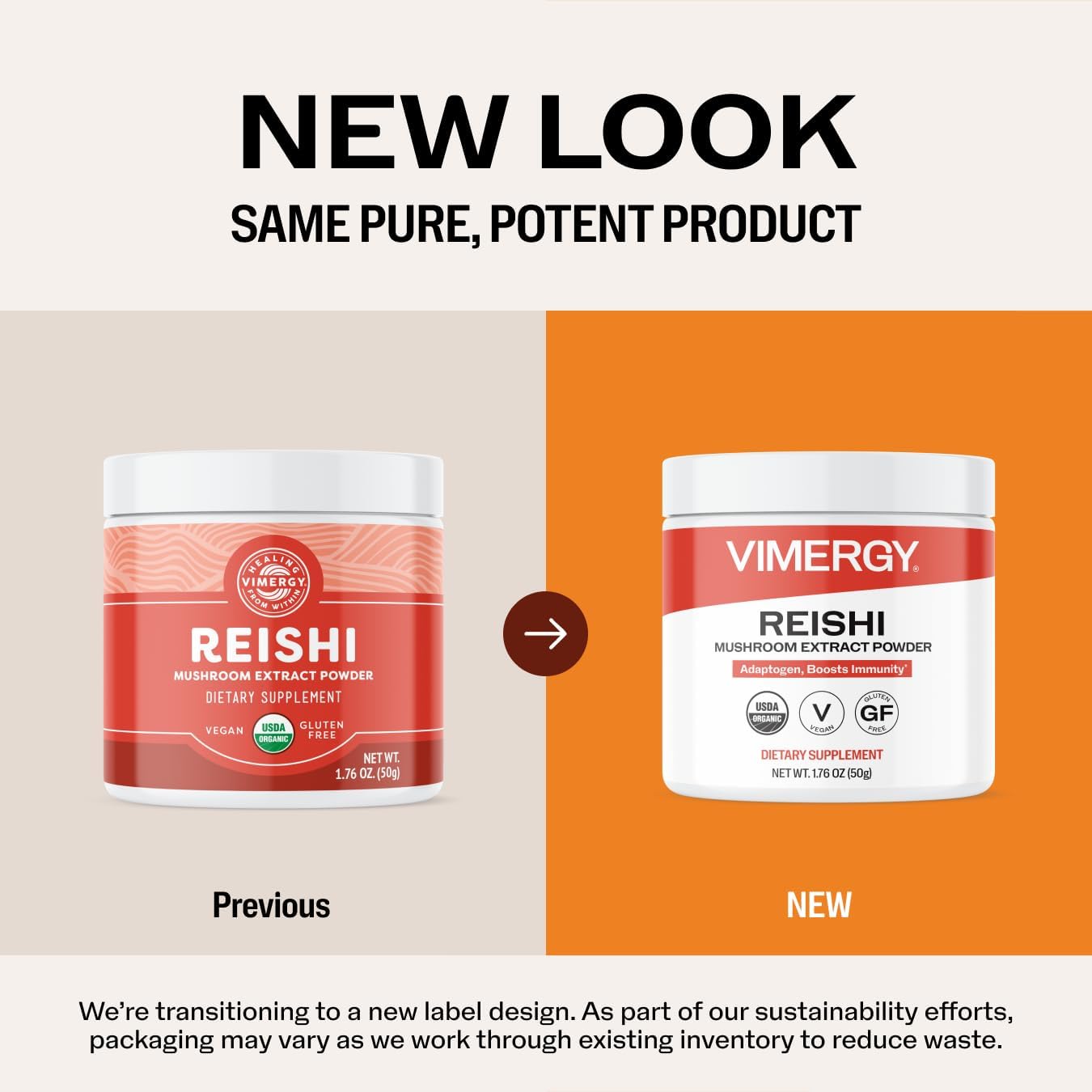 Vimergy Reishi Powder – Superfood Cellular Support* – Benefits Immune Health* – USDA Certified Organic, Vegan, Paleo-Friendly, Gluten-Free – 33 Servings | Superfood Cellular Support*, Adaptogen*, Boosts Immunity*, Vegan, Alcohol & Gluten-Free Supplement