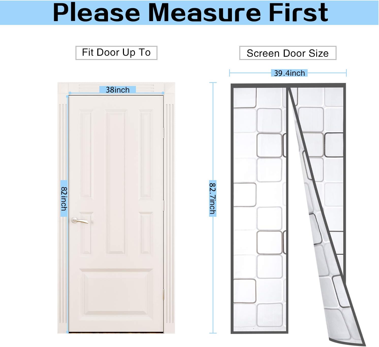 Insulated Door Curtain, Thermal Magnetic Self-Sealing EVA Door Screen Winter Stop Draft Keep Cold Out Door Cover for Kitchen, Bedroom