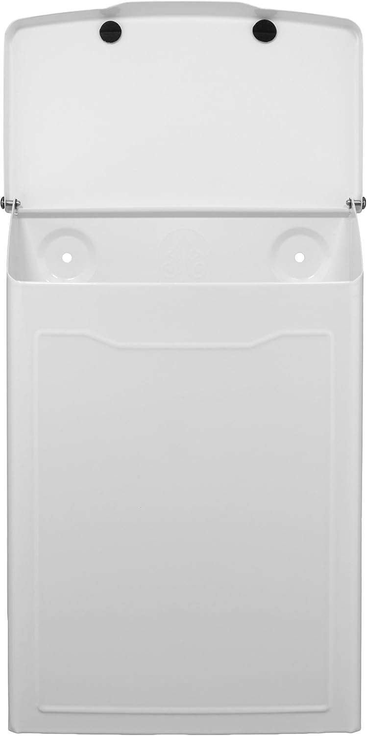 Architectural Mailboxes 2681B Black Marina Wall Mount Mailbox, Small | Galvanized steel build for outside with weather-resistant outdoor construction and a rust-resistant powder-coat finish.