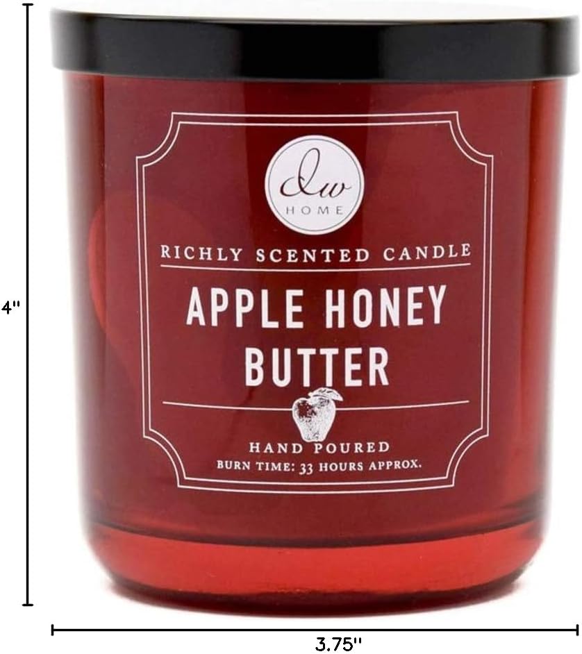 DW Home Medium Single Wick Candle, Apple Honey Butter
