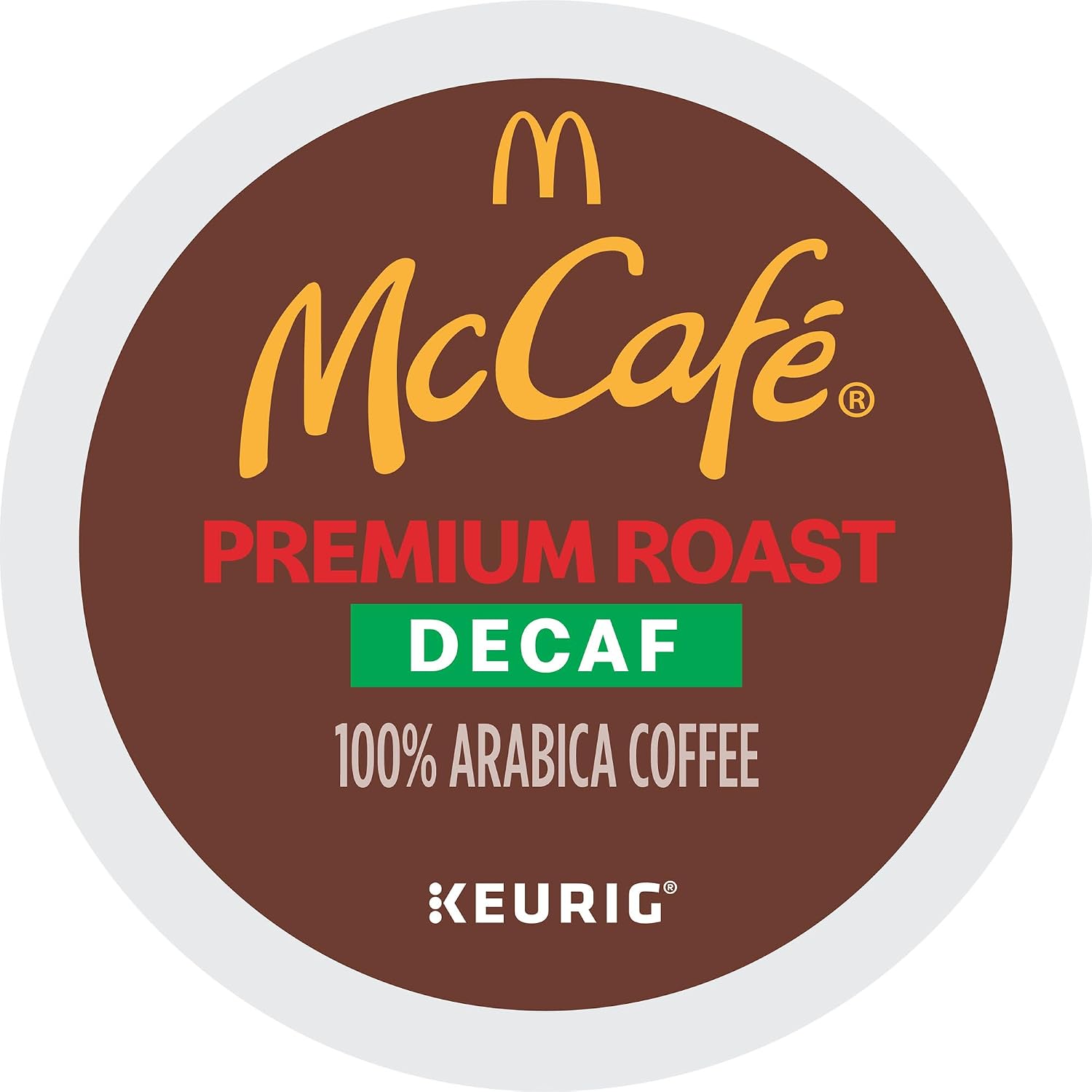 McCafe Premium Roast Decaf Coffee, Single Serve Keurig K-Cup Pods, Decaffeinated, 96 Count (4 Packs of 24)