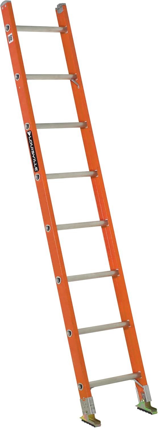 Louisville Ladder 12-Foot Fiberglass Step Ladder, 375-Pound Load Capacity, Type IAA, FS1312HD
