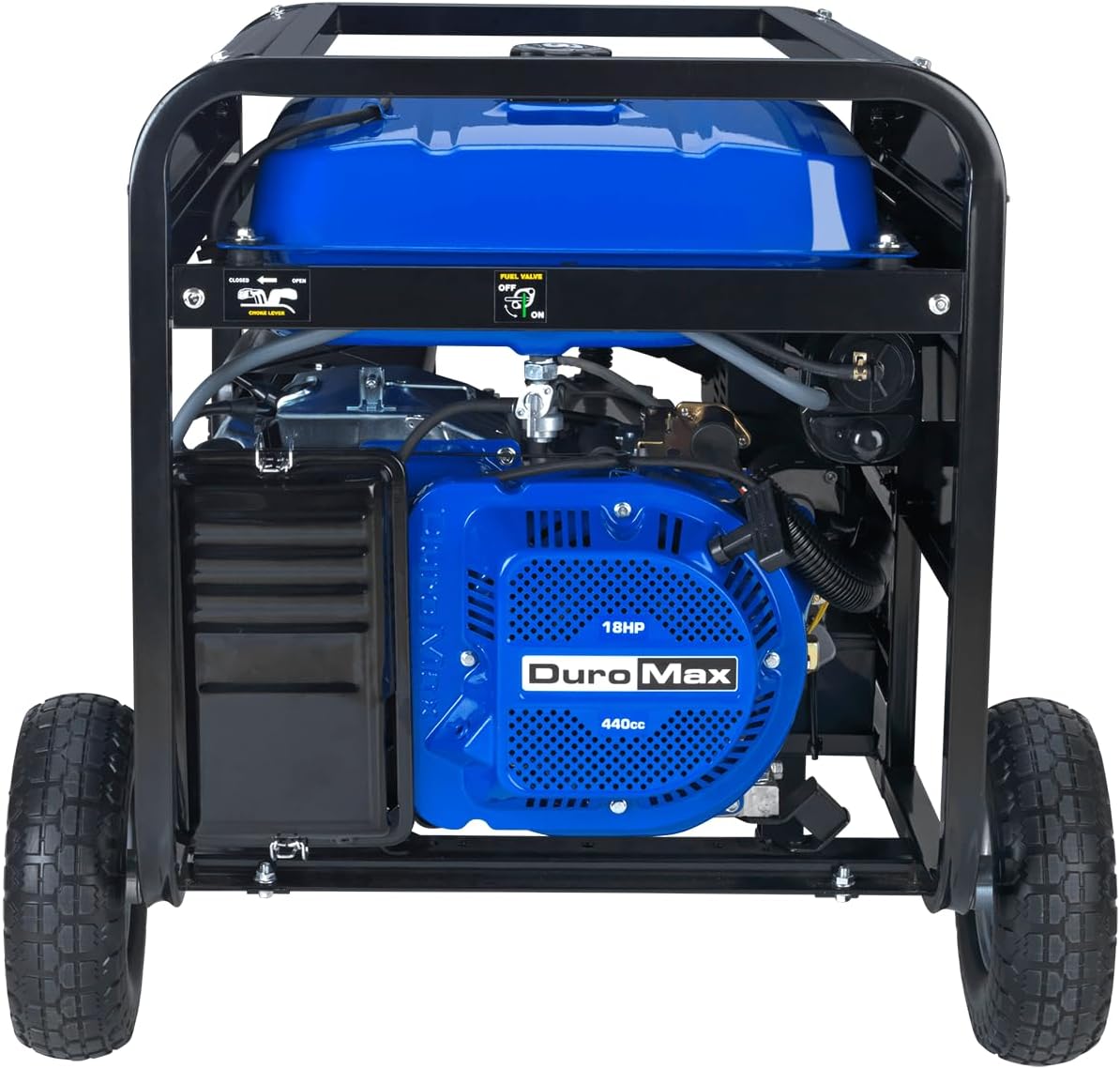 DuroMax XP12000EH 12,000-Watt Dual Fuel Portable Generator – Gas & Propane, Electric Start, Whole Home Backup Power, Transfer Switch Ready, RV & Emergency Ready