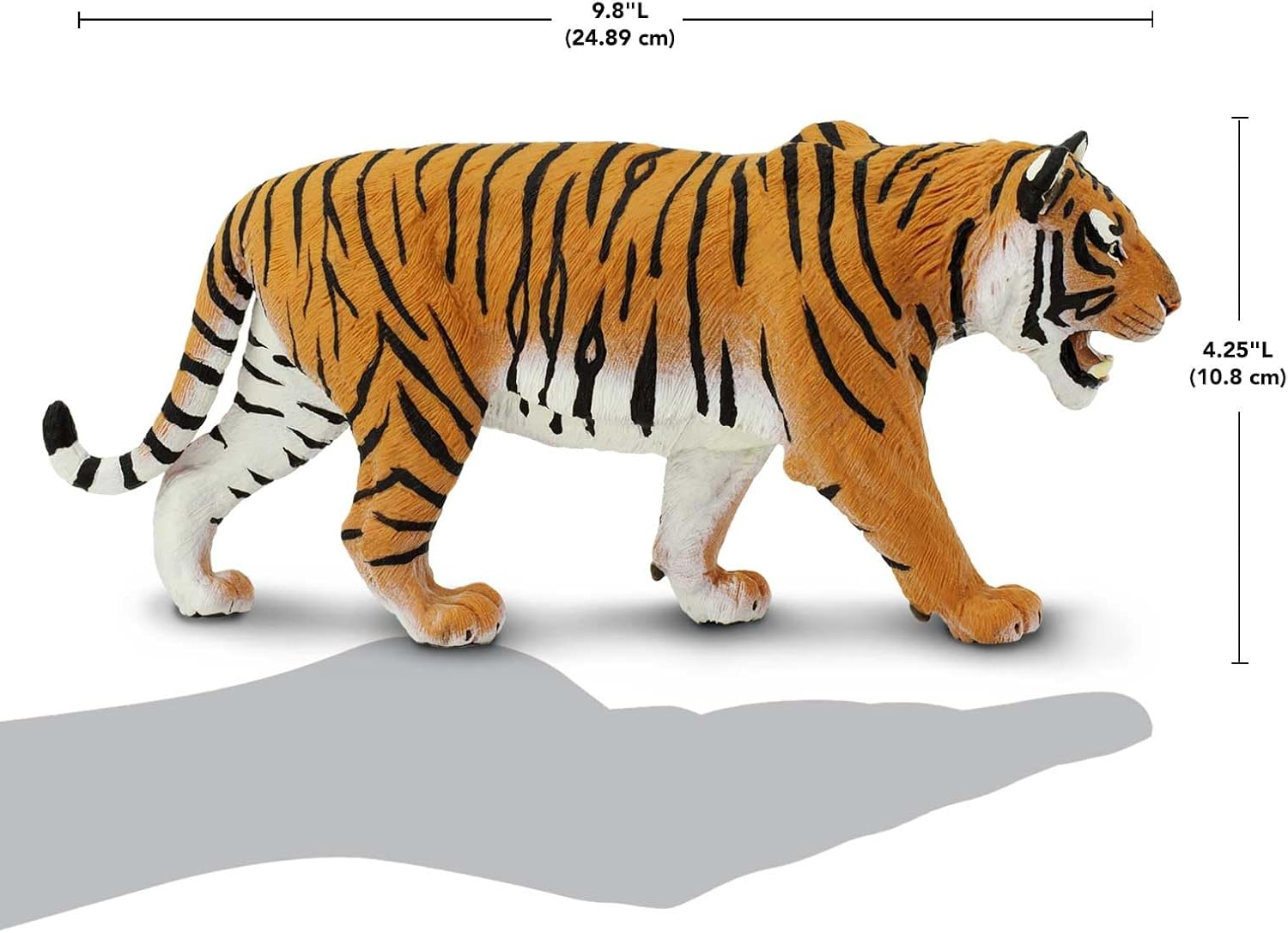 Safari Ltd. Siberian Tiger Figurine - Realistic 10.5" Figure - Educational Toy for Boys, Girls and Kids Ages 1+