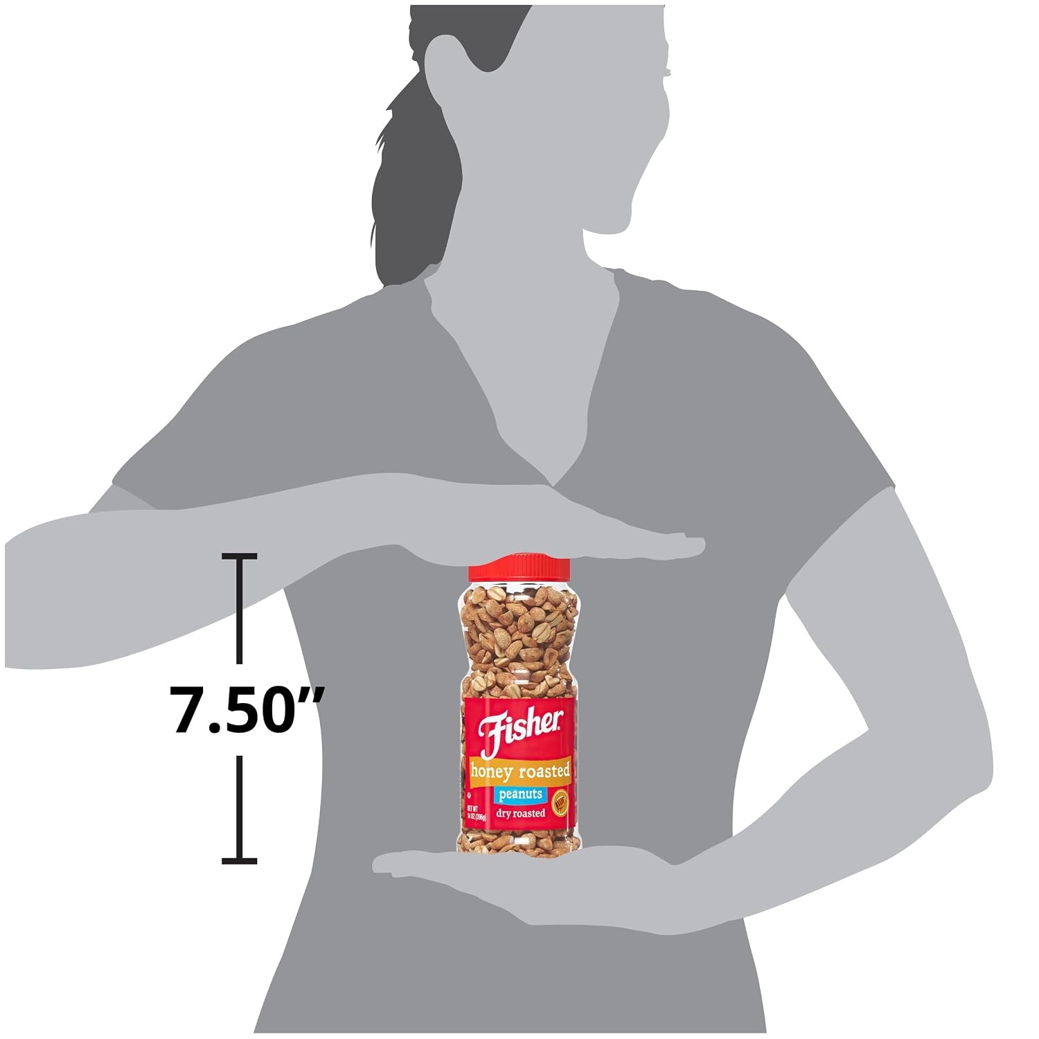 Fisher Snack Butter Toffee Peanuts, 42 Ounces (Pack of 1), No Artificial Colors or Flavors, 100% Recyclable