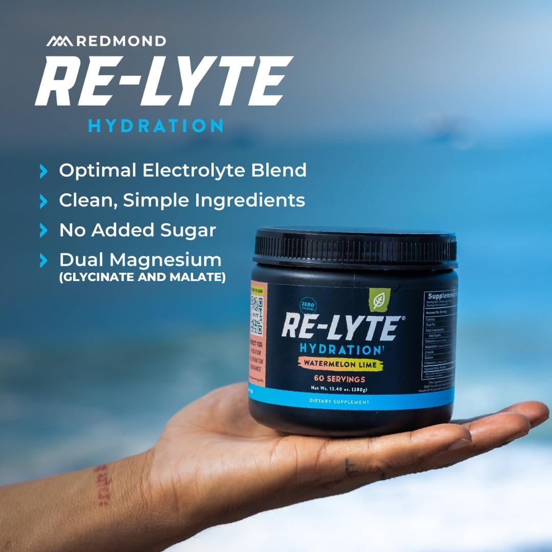 REDMOND Re-Lyte Sugar Free Electrolyte Powder Drink Mix (Mixed Berry)