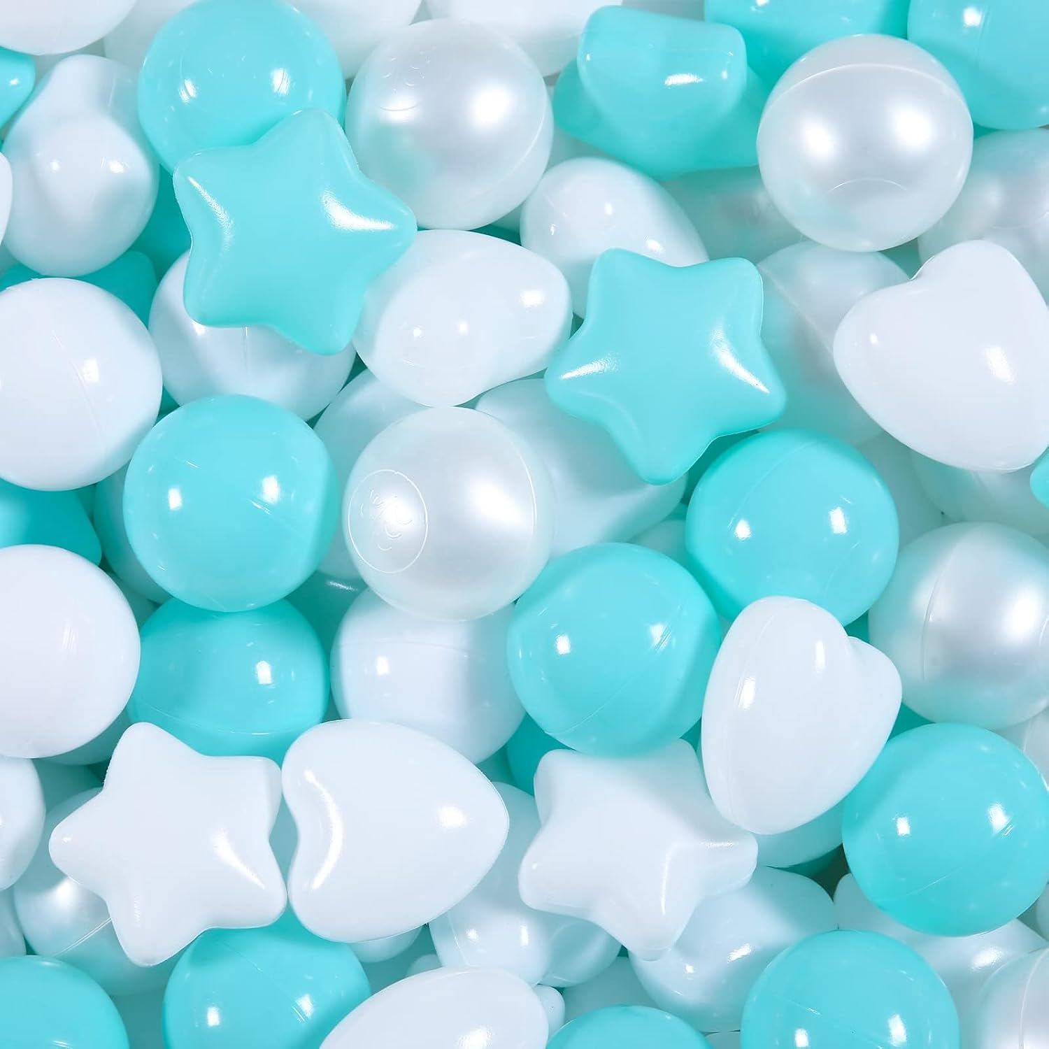GOGOSO Ball Pit Balls 100 PCS for Toddles, Kids Plastic Balls for Ball Pit, Pool, Pink Party Accessories, Birthday Decoration