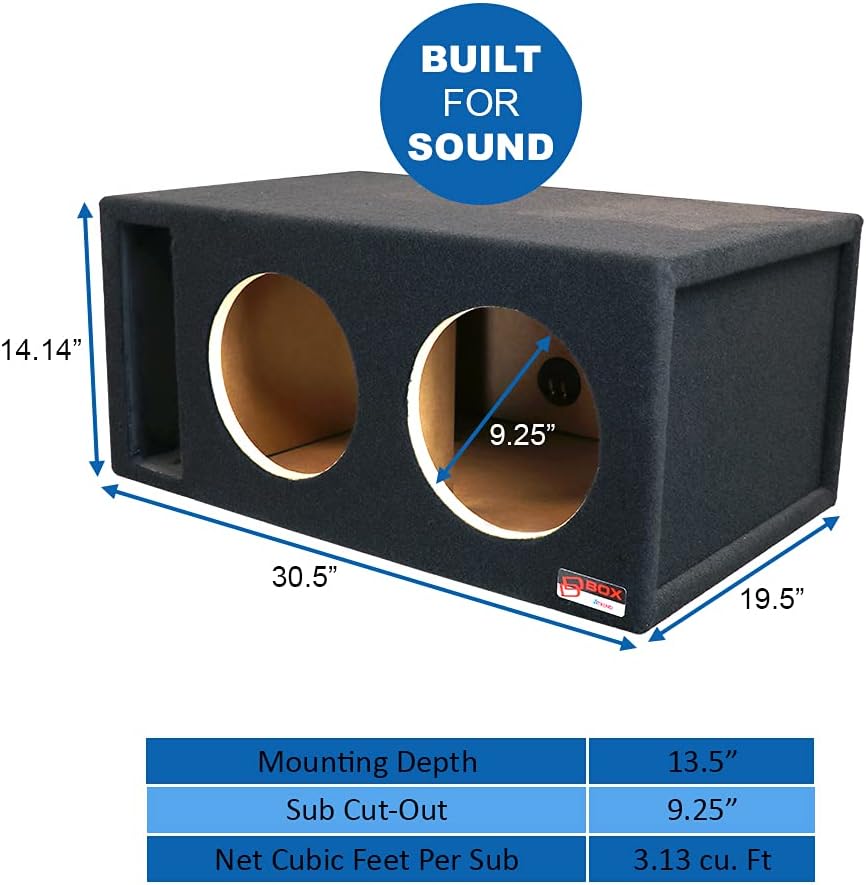 Atrend 15 Soundqubed Single Vented - SPL Tune Subwoofer Box Improves Audio Quality, Sound & Bass - Woofer Specific Enclosure Certified - Made in USA