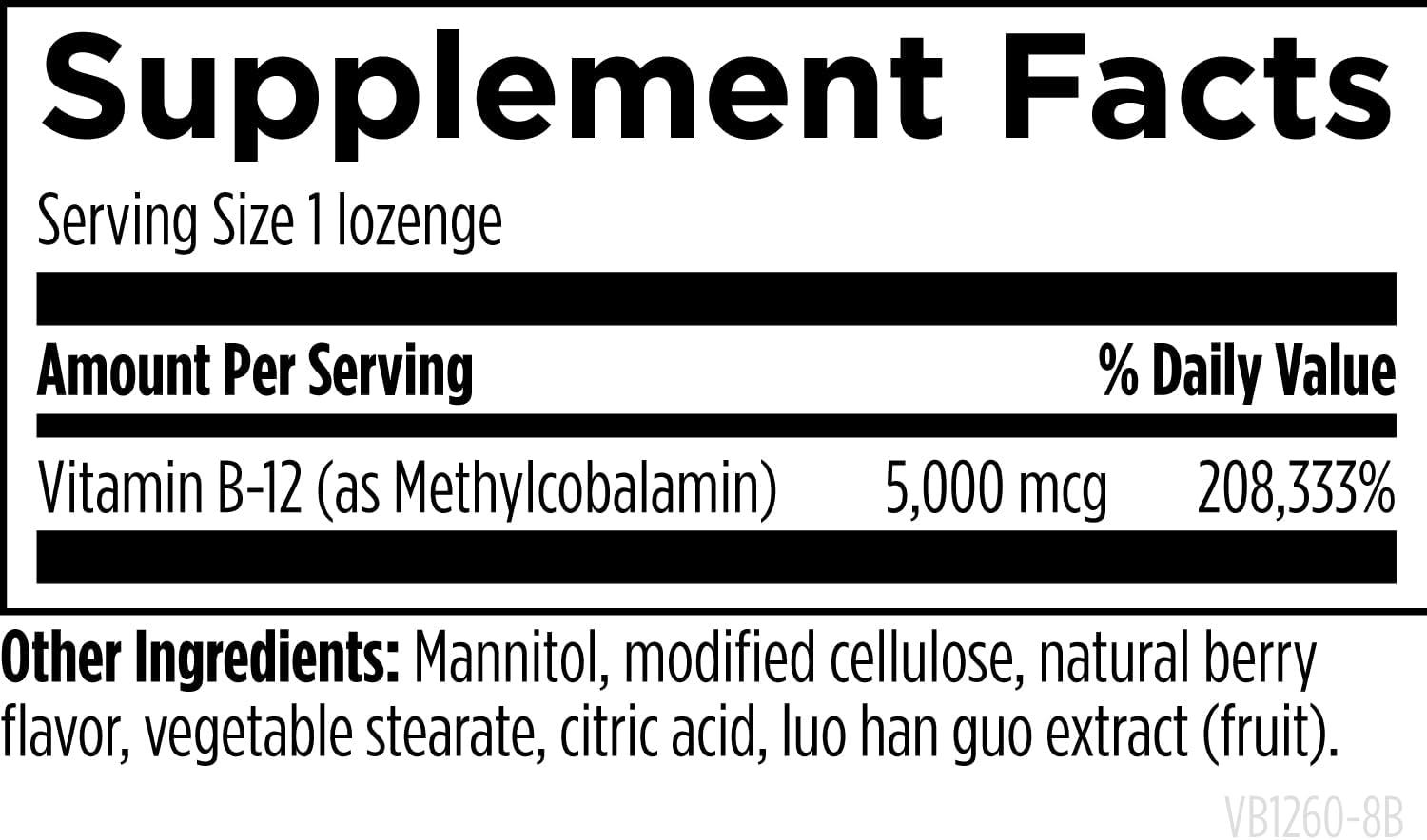 Designs for Health Vitamin B12 Lozenges - B12 Vitamins 5000 mcg Methylcobalamin - Vitamin B12 Supplements - Vegan + Non GMO
