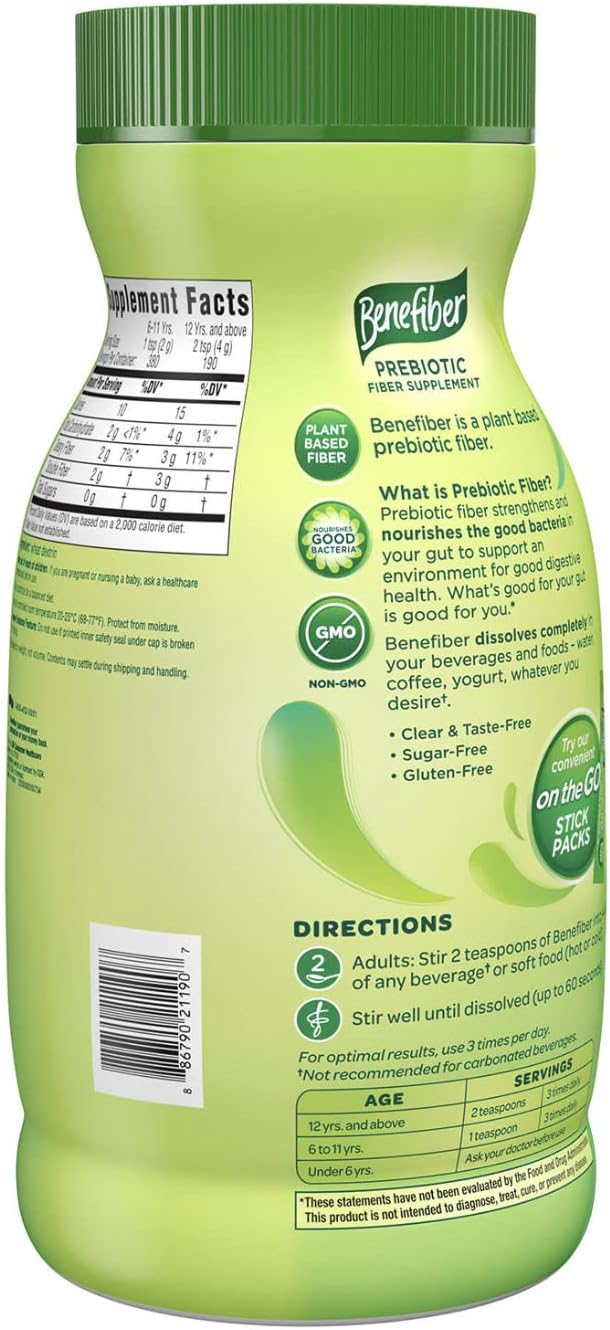 Benefiber Fiber Supplement - 760g 190 Servings