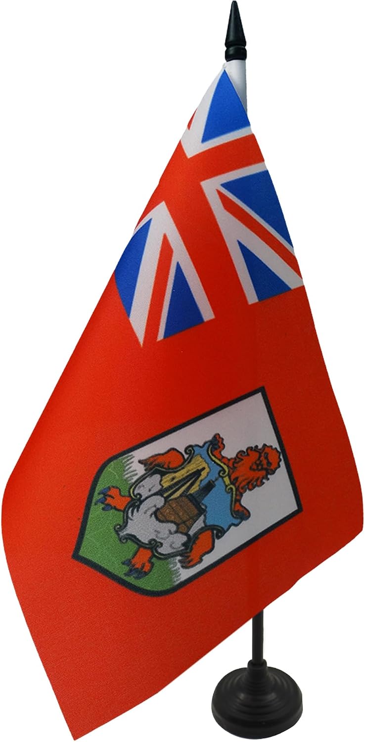 AZ FLAG Nicaragua Table Flag 4x6 in 100D Polyester Plastic Base | Indoor use Nicaraguan 15x10 cm desk flag stitched finish with reinforced edges with plastic pole