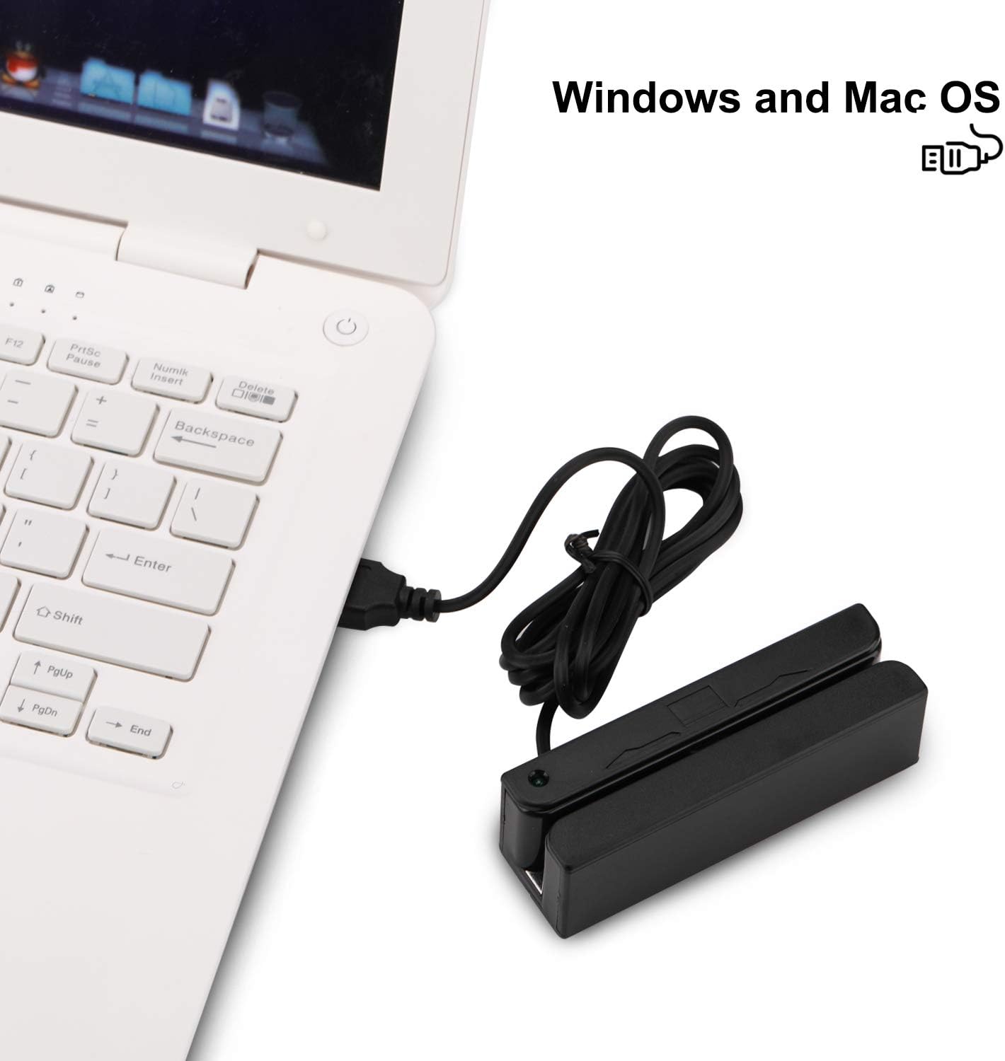 MSR90 USB Swipe Magnetic Credit Card Reader 3 Tracks Mini Smart Card Reader MSR605 MSR606 Deftun