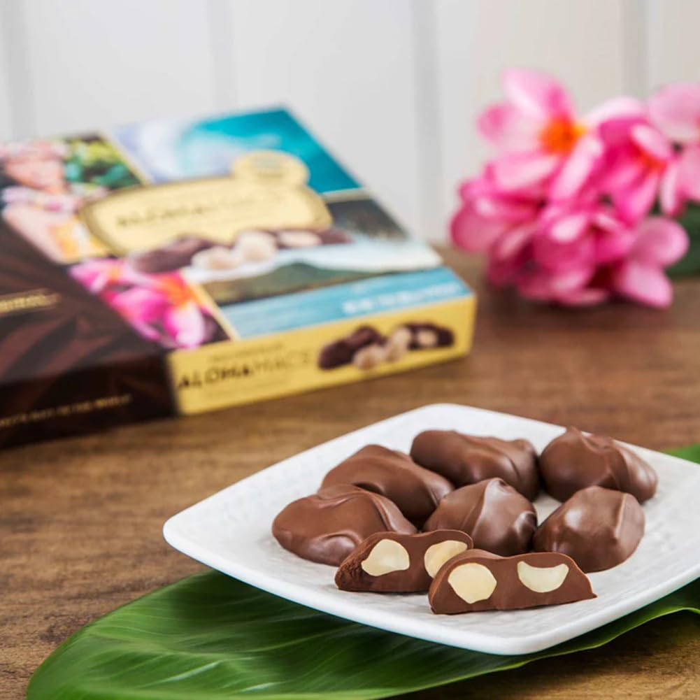Hawaiian Host Aloha Macs Milk Chocolate Macadamia Nuts (6 ounce box, 12 pieces) (1 Box)