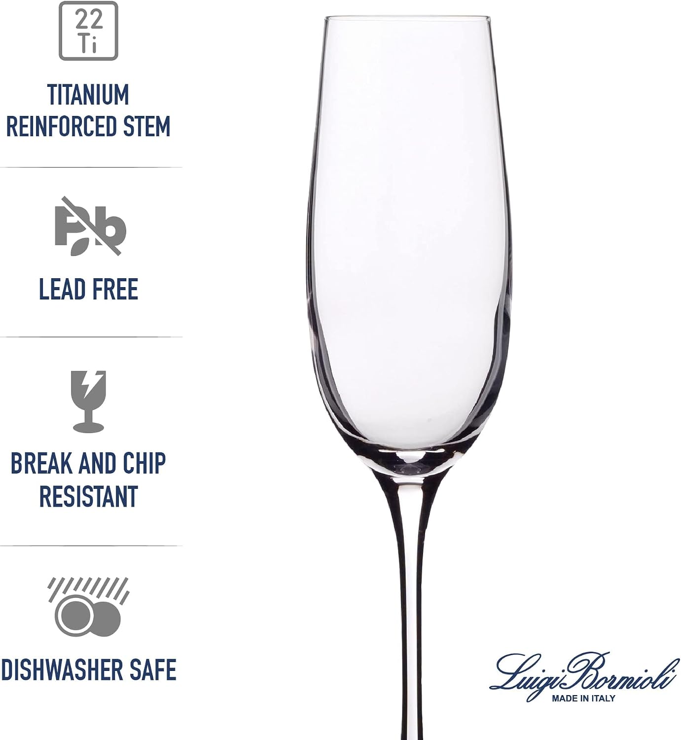 Luigi Bormioli Crescendo Bourgogne Wine Glasses - Clear, Set of 4