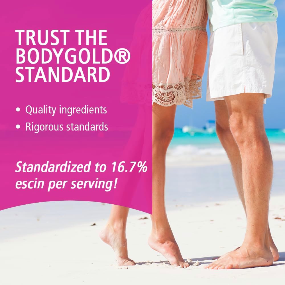 Body Gold Venastat, Leg Vein Support Supplements, 60 Veggie Capsules