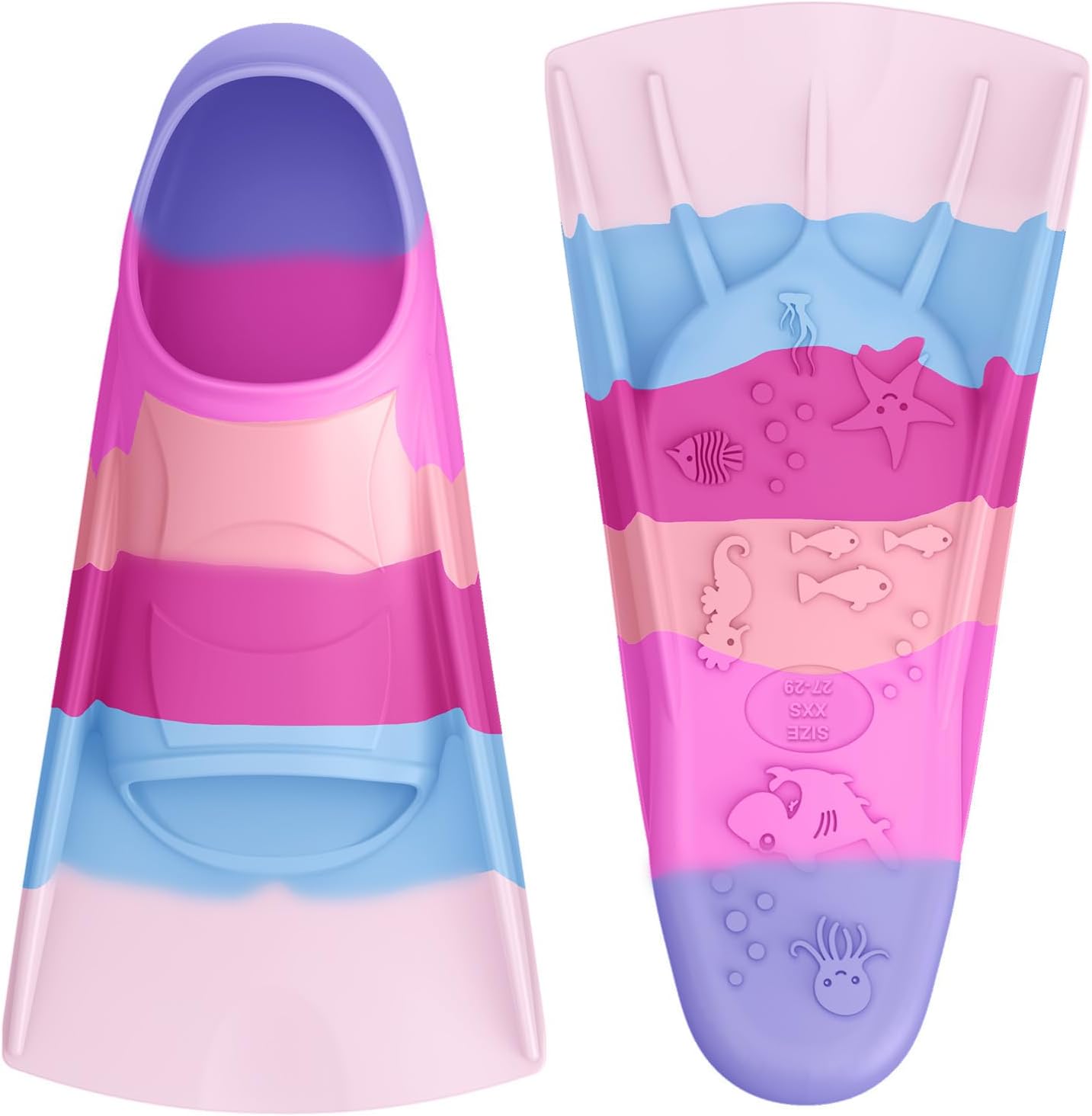 Gintenco Swim Fins, Adults & Kids Swim Training Fins for Lap Swimming