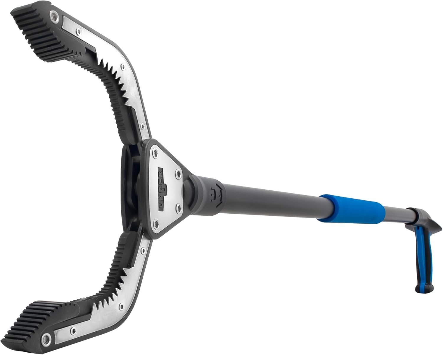 Unger Professional 42.5” Rugged Reacher Grabber Tool with Rotating Head, Outdoor Trash Picker Upper, Heavy Duty Claw Pickup