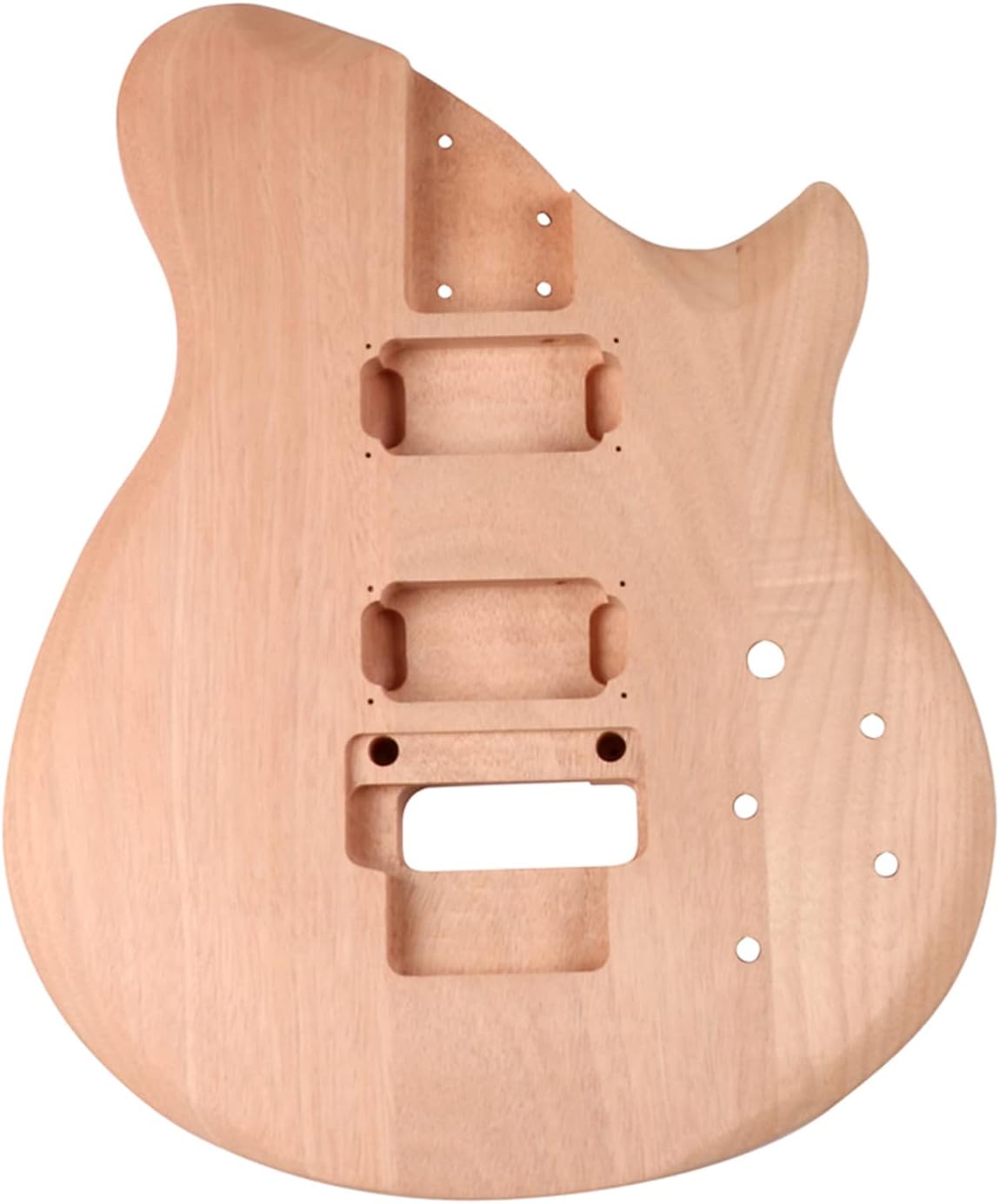 DIY Electric Guitar Kit Beginner Kit Right Handed Mahogany Body | Mahogany Neck, Rosewood Fretboard, 6 String, Black Hardware, Build Your Own Guitar