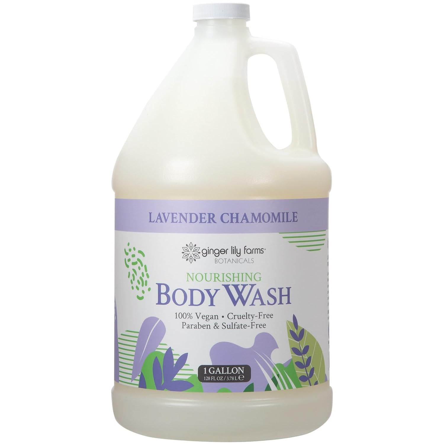 Ginger Lily Farms 1 gal Nourishing Body Wash, Citrus Blend Scent | for Hands, Body & Hair, Moisturizing Wash, Salon Wash, Spa Cleanser, Salon & Spa Essentials, Manicure & Pedicure Supplies
