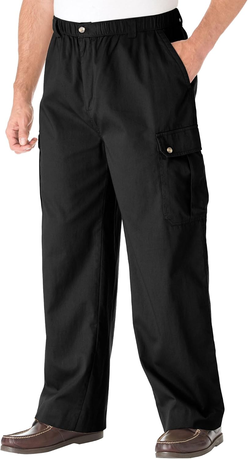 KingSize Knockarounds Full-Elastic Waist Cargo Pants