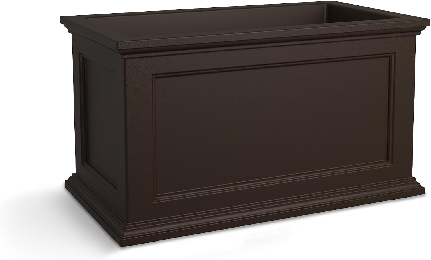 Mayne Fairfield 16in Self-Watering Square Planter, Black