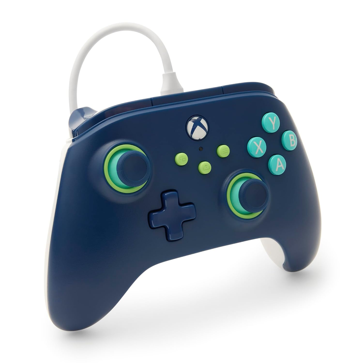 PowerA Wired Controller for Xbox Series X|S - blue, gamepad, video game/gaming controller, works with Xbox One, Officially Licensed