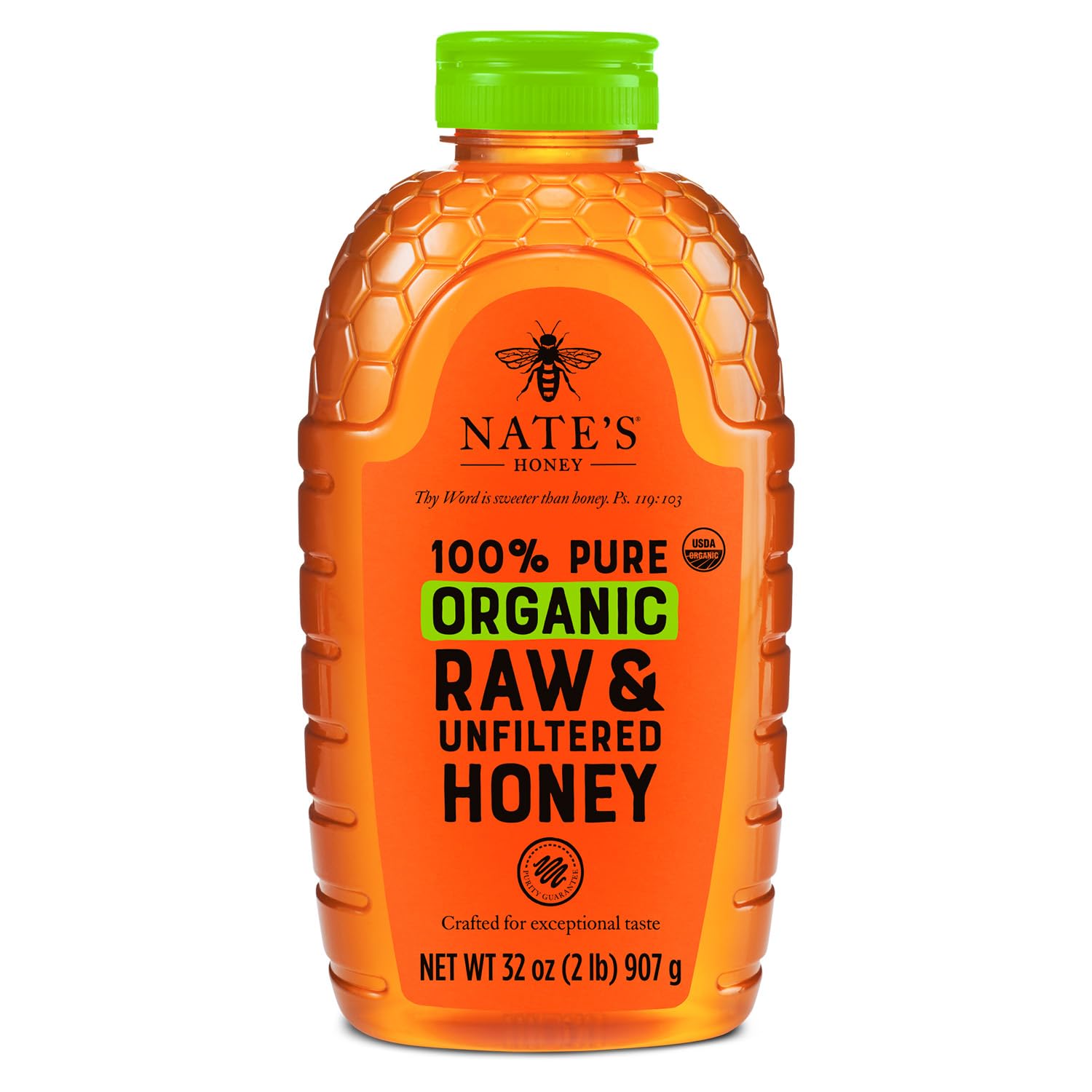 Nate's Organic Honey - 32oz. Squeeze Bottle