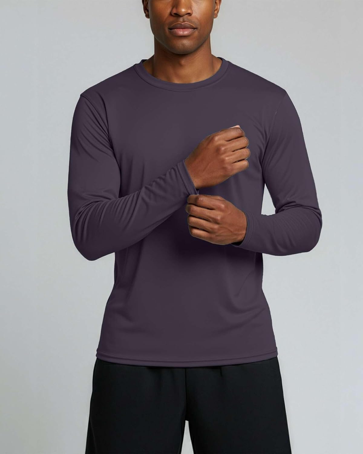 4 Pack Men's Dry Fit Long Sleeve Workout Shirts Gym Athletic Tee Fishing